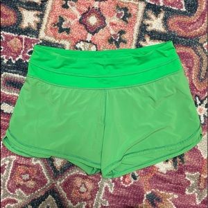 ‼️sold‼️Green Lululemon Shorts Size 6